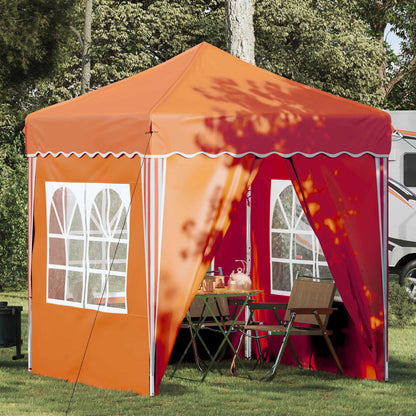 vidaXL Pop-up Party Tent 195 x 195 x 245 cm Orange Oxford Fabric