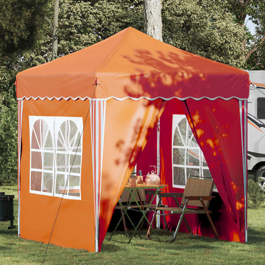 vidaXL Pop-up Party Tent 195 x 195 x 245 cm Orange Oxford Fabric