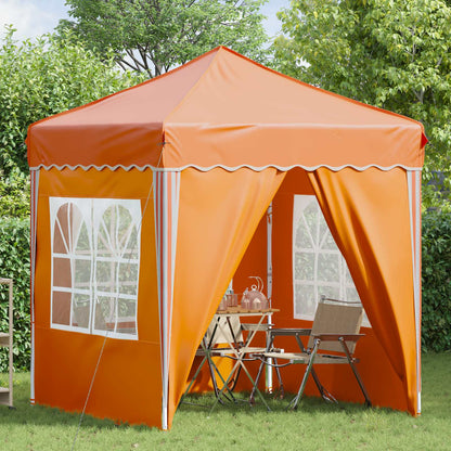 vidaXL Pop-up Party Tent 195 x 195 x 245 cm Orange Oxford Fabric