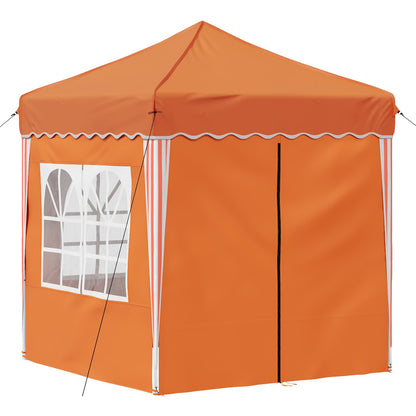 vidaXL Pop-up Party Tent 195 x 195 x 245 cm Orange Oxford Fabric