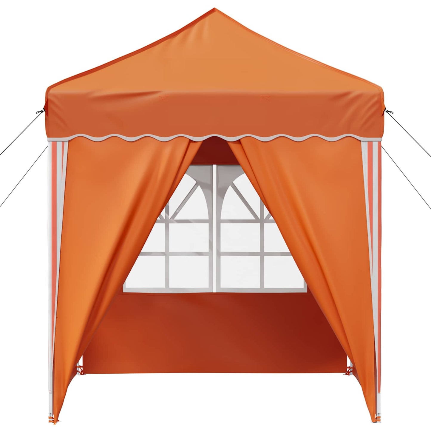 vidaXL Pop-up Party Tent 195 x 195 x 245 cm Orange Oxford Fabric