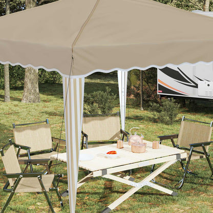 vidaXL Pop-up Party Tent 288 x 288 x 245 cm Cream Oxford Fabric
