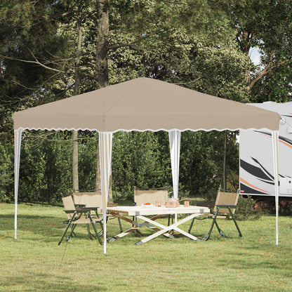 vidaXL Pop-up Party Tent 288 x 288 x 245 cm Cream Oxford Fabric