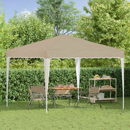 vidaXL Pop-up Party Tent 288 x 288 x 245 cm Cream Oxford Fabric