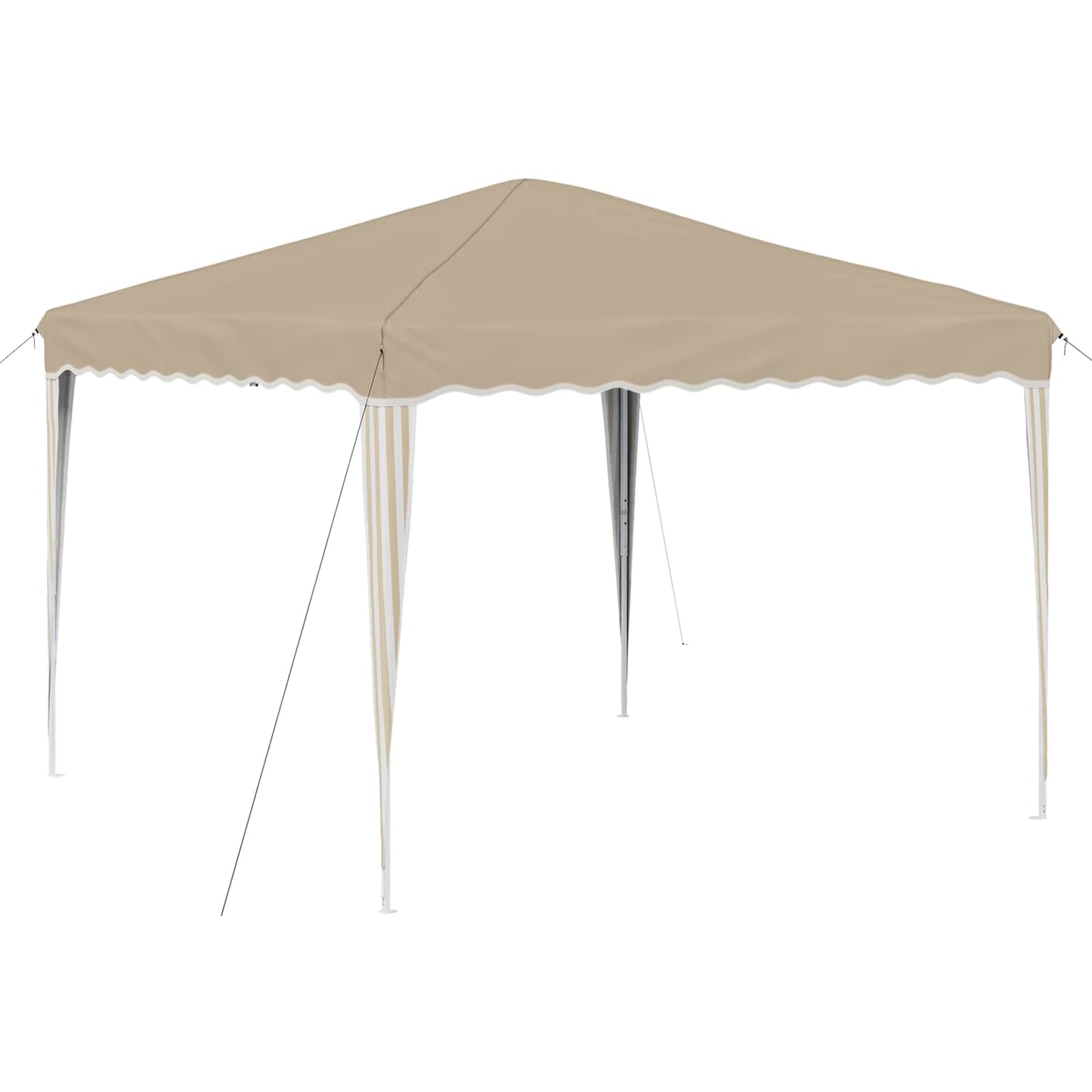 vidaXL Pop-up Party Tent 288 x 288 x 245 cm Cream Oxford Fabric