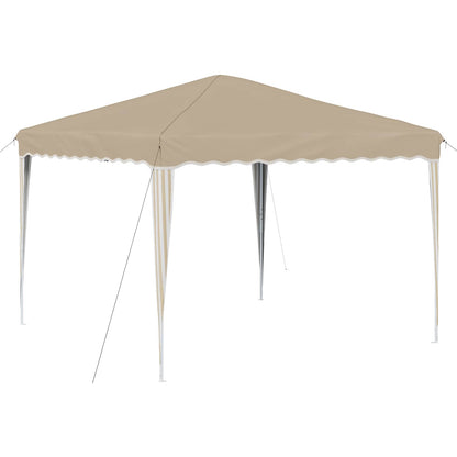 vidaXL Pop-up Party Tent 288 x 288 x 245 cm Cream Oxford Fabric
