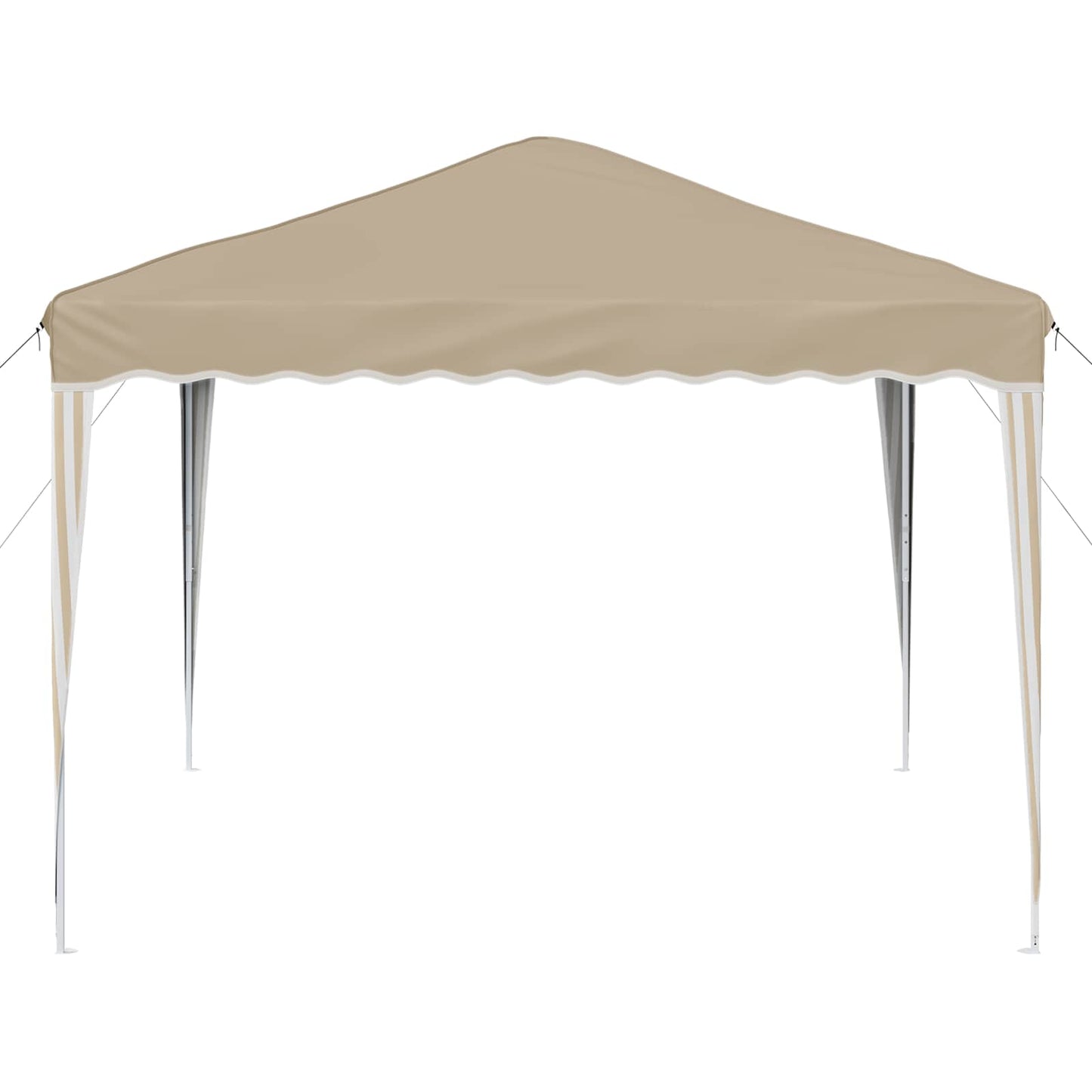 vidaXL Pop-up Party Tent 288 x 288 x 245 cm Cream Oxford Fabric