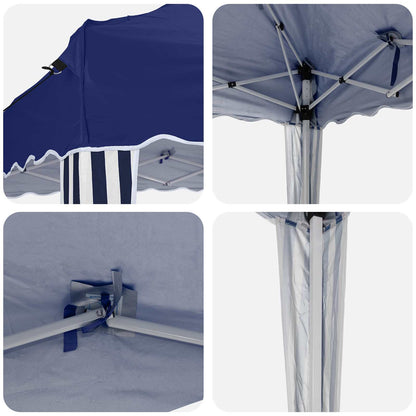 vidaXL Pop-up Party Tent 288 x 288 x 245 cm Blue Oxford Fabric