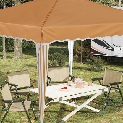 vidaXL Pop-up Party Tent 288 x 288 x 245 cm Beige Oxford Fabric