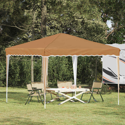 vidaXL Pop-up Party Tent 288 x 288 x 245 cm Beige Oxford Fabric
