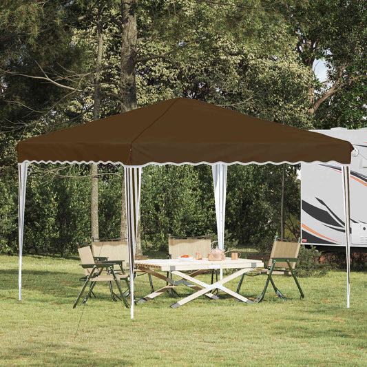 vidaXL Pop-up Party Tent 288 x 288 x 245 cm Taupe Oxford Fabric