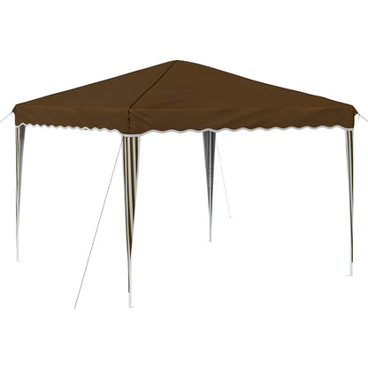 vidaXL Pop-up Party Tent 288 x 288 x 245 cm Taupe Oxford Fabric