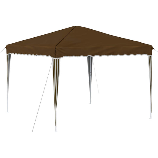 vidaXL Pop-up Party Tent 288 x 288 x 245 cm Taupe Oxford Fabric