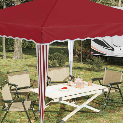 vidaXL Pop-up Party Tent 288 x 288 x 245 cm Burgundy Oxford Fabric
