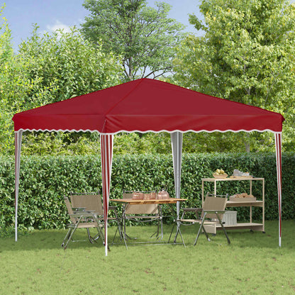 vidaXL Pop-up Party Tent 288 x 288 x 245 cm Burgundy Oxford Fabric