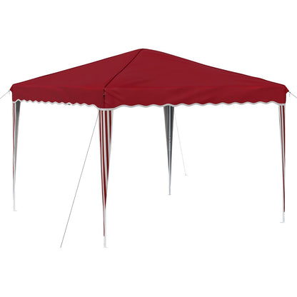 vidaXL Pop-up Party Tent 288 x 288 x 245 cm Burgundy Oxford Fabric