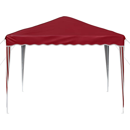 vidaXL Pop-up Party Tent 288 x 288 x 245 cm Burgundy Oxford Fabric