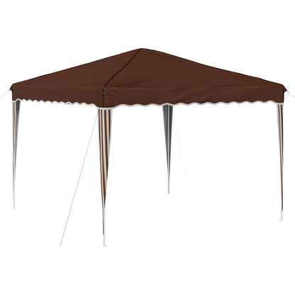 vidaXL Pop-up Party Tent 288 x 288 x 245 cm Brown Oxford Fabric