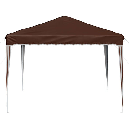 vidaXL Pop-up Party Tent 288 x 288 x 245 cm Brown Oxford Fabric
