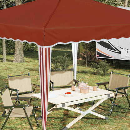 vidaXL Pop-up Party Tent 288 x 288 x 245 cm Terracotta Oxford Fabric