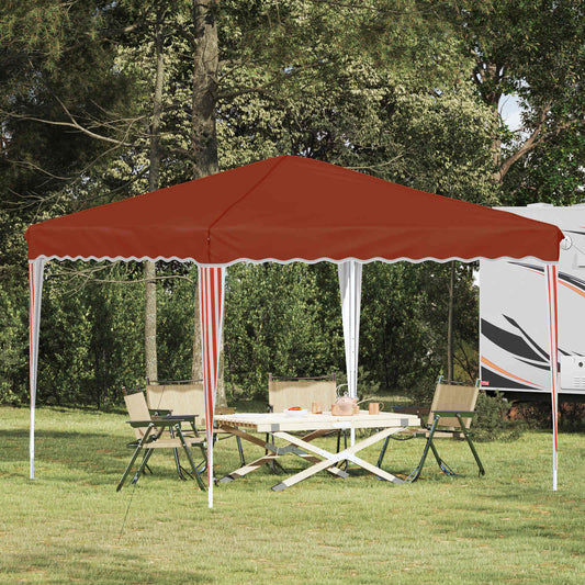vidaXL Pop-up Party Tent 288 x 288 x 245 cm Terracotta Oxford Fabric