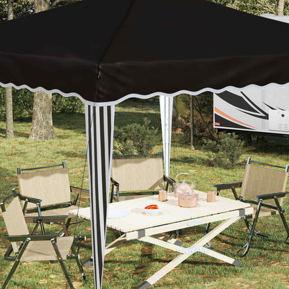 vidaXL Pop-up Party Tent 288 x 288 x 245 cm Black Oxford Fabric