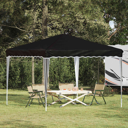 vidaXL Pop-up Party Tent 288 x 288 x 245 cm Black Oxford Fabric