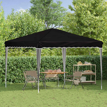 vidaXL Pop-up Party Tent 288 x 288 x 245 cm Black Oxford Fabric