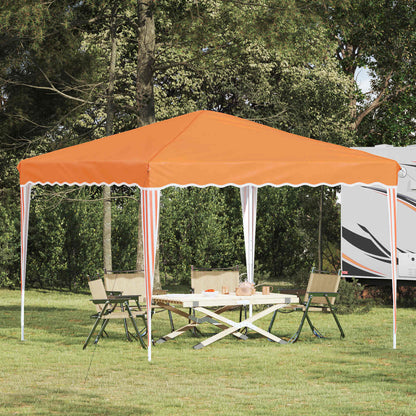 vidaXL Pop-up Party Tent 288 x 288 x 245 cm Orange Oxford Fabric