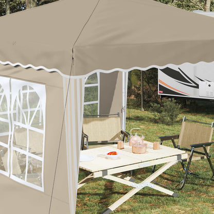 vidaXL Pop-up Party Tent 288 x 288 x 245 cm Cream Oxford Fabric