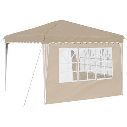 vidaXL Pop-up Party Tent 288 x 288 x 245 cm Cream Oxford Fabric
