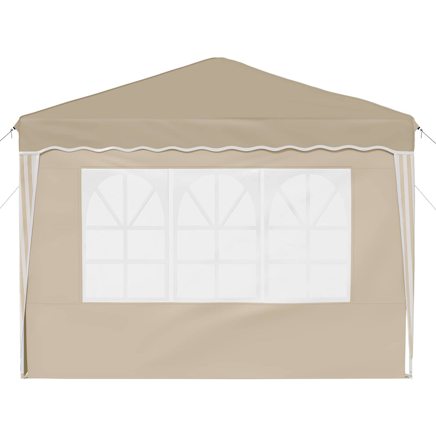 vidaXL Pop-up Party Tent 288 x 288 x 245 cm Cream Oxford Fabric