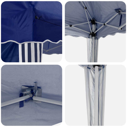 vidaXL Pop-up Party Tent 288 x 288 x 245 cm Blue Oxford Fabric