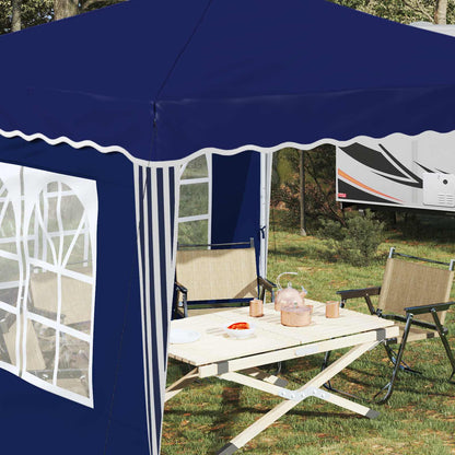 vidaXL Pop-up Party Tent 288 x 288 x 245 cm Blue Oxford Fabric
