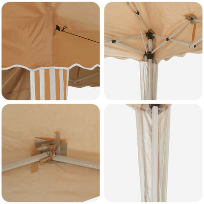 vidaXL Pop-up Party Tent 288 x 288 x 245 cm Beige Oxford Fabric