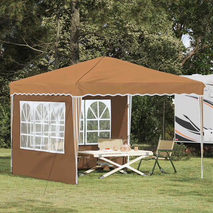 vidaXL Pop-up Party Tent 288 x 288 x 245 cm Beige Oxford Fabric