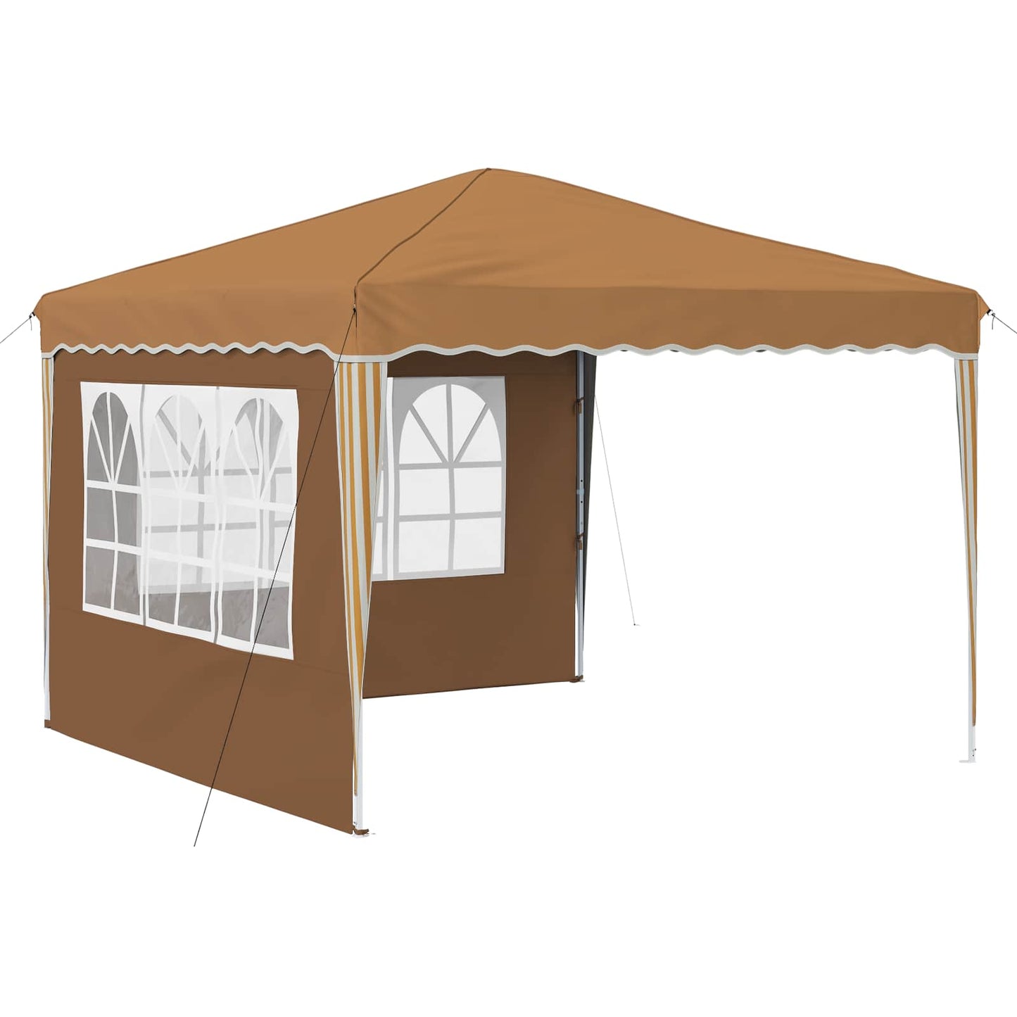 vidaXL Pop-up Party Tent 288 x 288 x 245 cm Beige Oxford Fabric