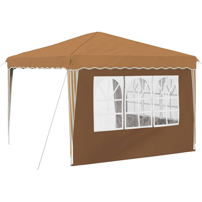 vidaXL Pop-up Party Tent 288 x 288 x 245 cm Beige Oxford Fabric