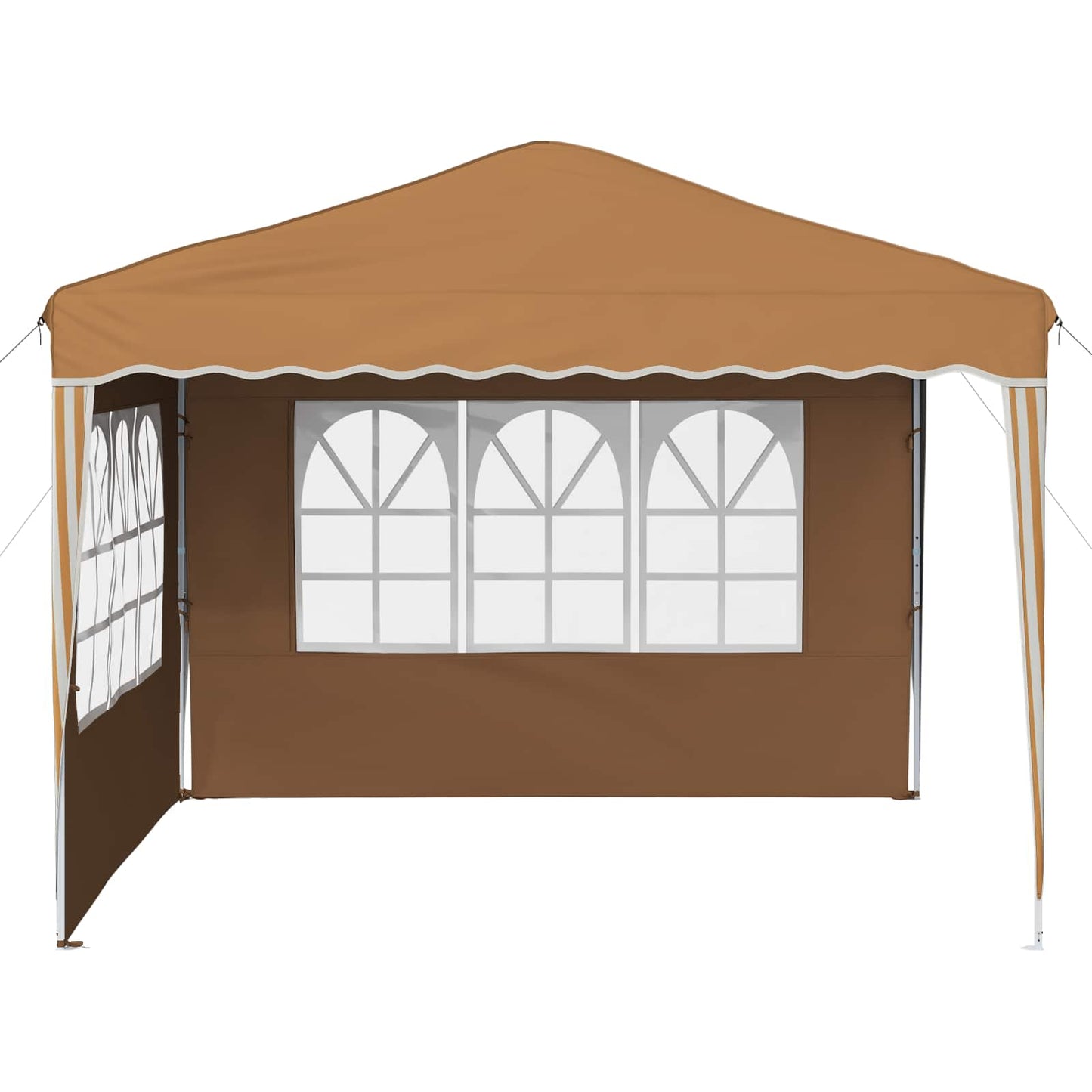 vidaXL Pop-up Party Tent 288 x 288 x 245 cm Beige Oxford Fabric