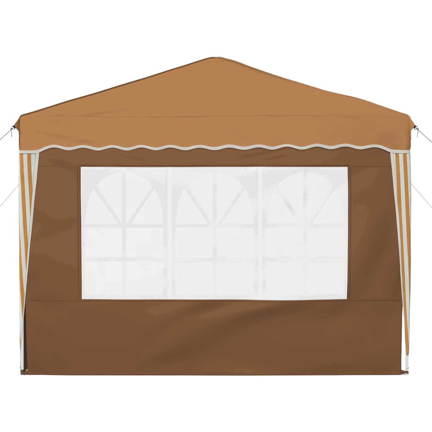 vidaXL Pop-up Party Tent 288 x 288 x 245 cm Beige Oxford Fabric