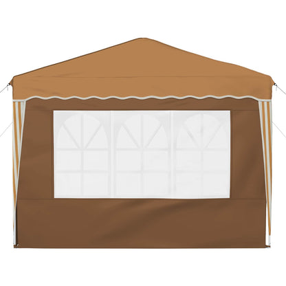 vidaXL Pop-up Party Tent 288 x 288 x 245 cm Beige Oxford Fabric