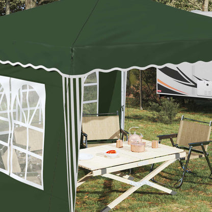 vidaXL Pop-up Party Tent 288 x 288 x 245 cm Green Oxford Fabric