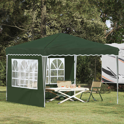vidaXL Pop-up Party Tent 288 x 288 x 245 cm Green Oxford Fabric