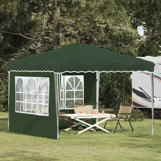 vidaXL Pop-up Party Tent 288 x 288 x 245 cm Green Oxford Fabric