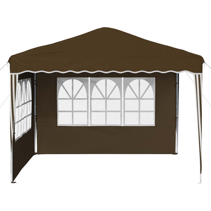 vidaXL Pop-up Party Tent 288 x 288 x 245 cm Taupe Oxford Fabric