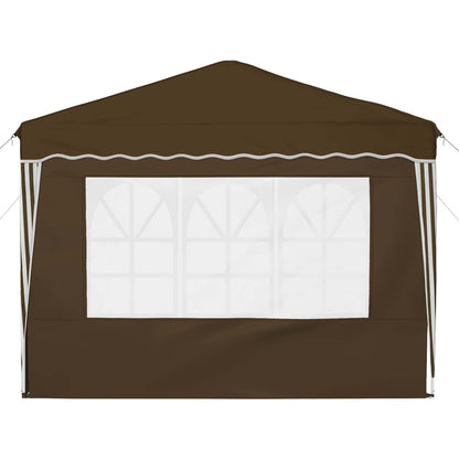vidaXL Pop-up Party Tent 288 x 288 x 245 cm Taupe Oxford Fabric