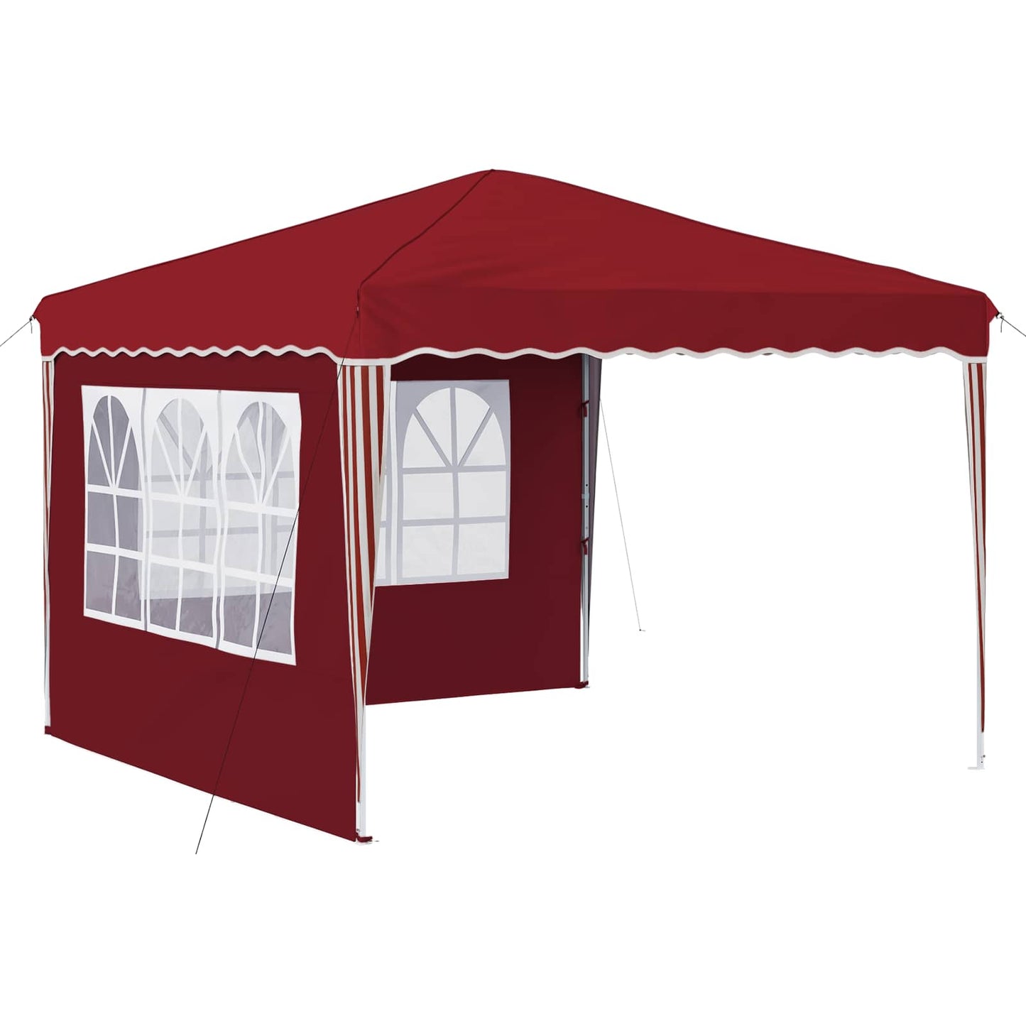 vidaXL Pop-up Party Tent 288 x 288 x 245 cm Burgundy Oxford Fabric