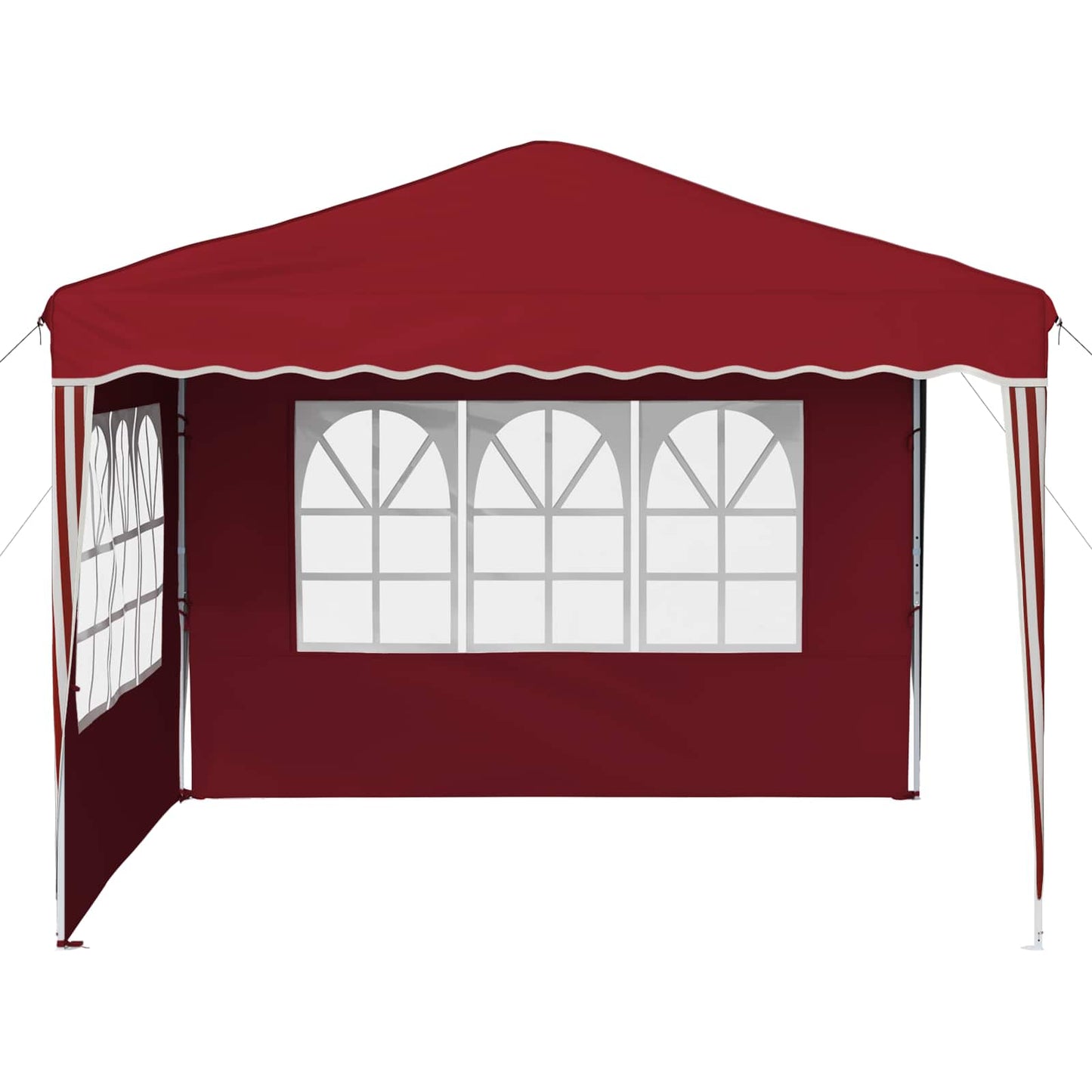 vidaXL Pop-up Party Tent 288 x 288 x 245 cm Burgundy Oxford Fabric