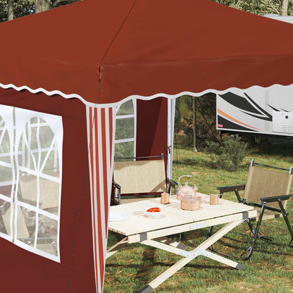 vidaXL Pop-up Party Tent 288 x 288 x 245 cm Terracotta Oxford Fabric