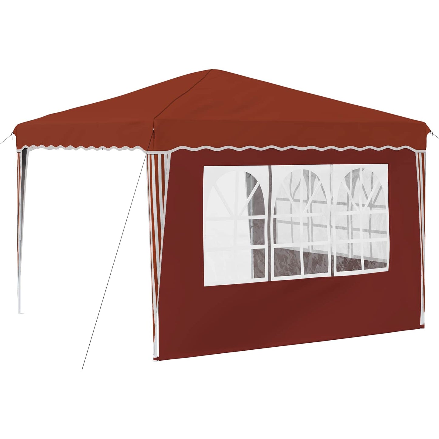 vidaXL Pop-up Party Tent 288 x 288 x 245 cm Terracotta Oxford Fabric